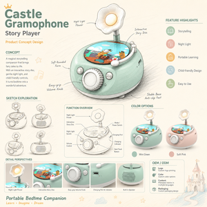 Jouet éducatif pour enfants, phonographe, lecteur d'histoires et de musique, jouet en plastique pour les enfants de 2 à 4 ans, unisexe - Product Image 6