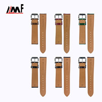 Montre en acier inoxydable avec bracelet en cuir Cordovan de 20 mm, logo personnalisé, marque privée, doublure en nubuck beige et rembourrage incliné
