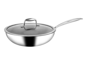 Chef's Classic Juego de utensilios de cocina de 8 piezas Colección de acero inoxidable de <span class=keywords><strong>3</strong></span> capas Tapa de vidrio templado con fondo de inducción Logotipo personalizable - Product Image 4