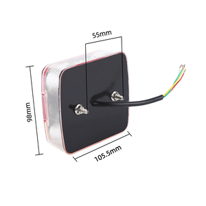 Bas Prix Rouge/Orange Couleur 12V Rectangle Led <span class=keywords><strong>Feu</strong></span> Arrière Pour Camion - Product Image 6