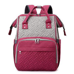 Maman sacs Durable pratique bébé couches sac de rangement grande capacité imperméable doux Polyester avec motif de Logo voyage en plein air - Product Image 4