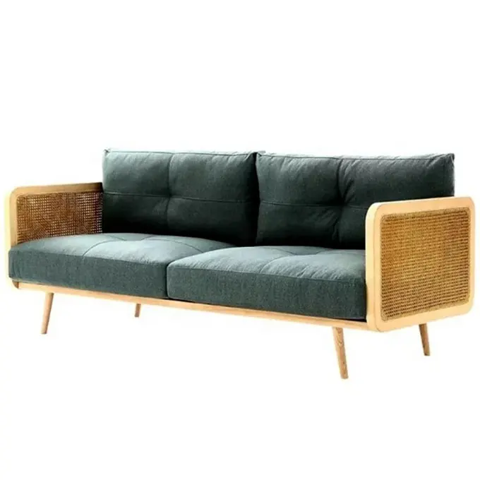 Fabrik lieferant natürliches Rattan sofa und Sofa abschnitte Wohnzimmer Korbs ofa garnitur