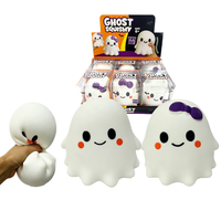 Gran Stock de Juguetes Blandos de Halloween con Forma de Fantasma, Antiestrés de Levantamiento Lento, Bola Kawaii Linda con Temática de Halloween, Juguete Sensorial Blando