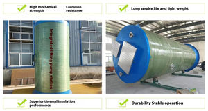 Estación de Bombeo Prefabricada de FRP Integrada de Alta Resistencia y Bajo Mantenimiento, Anti-Infiltraciones, para Tratamiento de Agua - Product Image 4
