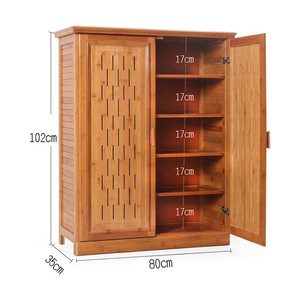 Bamboo <b>Shoe</b> Cabinet Multi Layer <b>Storage</b> <b>Rack</b> Minimalist Modern Design Walnut Color Freestanding <b>Shoe</b> <b>Rack</b> - Product Image 2