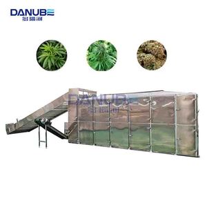 Máquina de secado industrial automática de hierbas con cinta de malla para deshidratar hojas de alfalfa, hierba y flores de cáñamo - Product Image 1