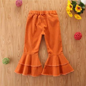 Hot-selling Spring and Autumn Children Toddler Baby <b>Girl</b> <b>Jeans</b> Kids Long Wide Leg Denim Pants Trousers Kids Casual Flare Legg - Product Image 3