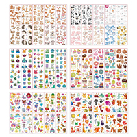 Autocollants de tatouage temporaires imperméables pour enfants, motifs mignons de dinosaures et animaux, pour le visage et le poignet, idéaux pour les fêtes d'anniversaire des enfants