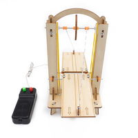 Kit de Modélisation de Pont à Bascule en Bois DIY avec Télécommande Filaire, Jouet Scientifique Éducatif STEM pour Enfants, Cadeau