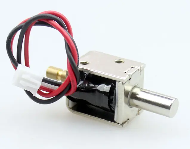 12v 24v dc micro push pull solenoide electronic lock for network cabinet
