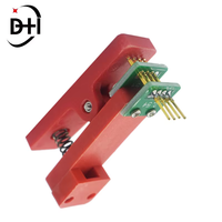 Soporte de prueba con abrazadera para PCB, sonda de programación y grabación, clip de 2.54 mm, 4 pines, individual