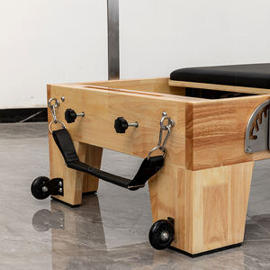 Reformer Multifunzionale in Legno di Quercia Premium per Pilates, Yoga e Fitness, Durevole e Portatile per Studio di Ginnastica, Modello <span class=keywords><strong>Deren</strong></span> H88-X - Product Image 4