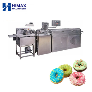 Machine à enrober le chocolat en barre de sucre pour <span class=keywords><strong>donuts</strong></span> avec tunnel de refroidissement, machine à enrober le chocolat au caramel - Product Image 3