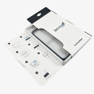 Chất lượng cao điện thoại trường hợp <span class=keywords><strong>Box</strong></span> với logo Tempered phim dễ dàng Applicator Đóng gói hộp kính bảo vệ cho điện thoại 15/16 Pro Max - Product Image 4