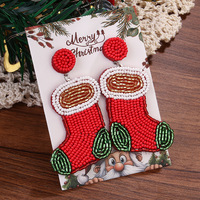 Boucles d'oreilles en gros mode idées de Collection de Noël I boucles d'oreilles en perles de rocaille fête ou cadeau mode Boho Style boucles d'oreilles