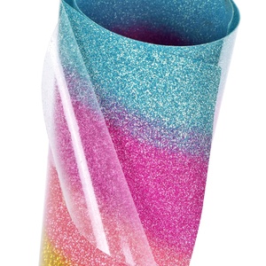 Vinyle thermocollant réfléchissant personnalisé Guangyintong PU Rainbow Glitter Series pour T-shirts et pressage à chaud - Product Image 2