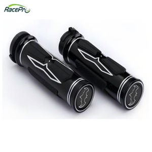 RACEPRO-Empuñaduras <span class=keywords><strong>de</strong></span> manillar <span class=keywords><strong>de</strong></span> corte <span class=keywords><strong>de</strong></span> borde CNC para motocicleta <span class=keywords><strong>de</strong></span> 1 "y 25mm para Harley Sportster 883 1200 Touring Dyna Softail - Product Image 5