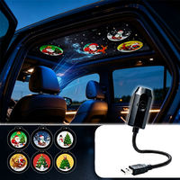 Lampe de projection LED alimentée par USB, lumière amusante pour la chambre, décoration intérieure, lumière de projection lunaire LED USB, lumière de fond pour la photographie