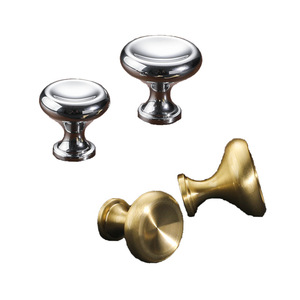 LCCDIS Cabinet <b>Knobs</b> Brass Round Single Hole Modern Drawer Cabinet Door Handle Durable Furniture Hardware - Product Image 3