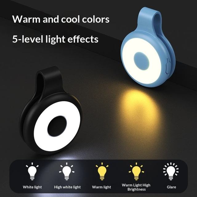 Portable Magnetic Clip Mini LED Fill Light Rechargeable Photography Live Streaming Temperature Adjustable Soft Keychain Lamp