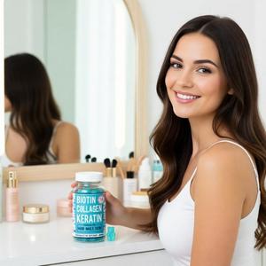 Gomitas de Colágeno de Pescado para Adultos, con Biotina, Queratina Hidrolizada y <span class=keywords><strong>Complejo</strong></span> Multivitamínico para una Apariencia Natural y Radiante - Product Image 6