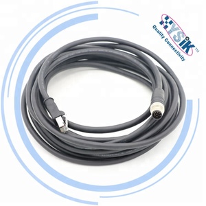 Konektor 8-Pin M12 kelas industri, untuk jaringan Ethernet bercabang di pabrik otomatisasi dan robot - Product Image 6