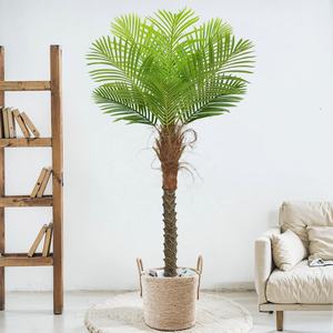 Grand palmier artificiel de style rustique pour ferme, complexe hôtelier et escapade campagnole, bonsaï artificiel - Product Image 2