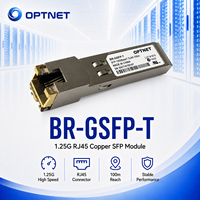 Module émetteur-récepteur SFP T en cuivre 1,25 Gbit/s RJ45, distance de câble Cat5e de 100 m pour commutateur et pare-feu