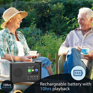 Radio numérique portable DAB+ FM avec écran LCD couleur, connectivité Bluetooth, longue autonomie de la batterie, pour la maison, les voyages et l'extérieur - Product Image 6