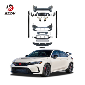 Kit Carrozzeria di Alta Qualità Tipo-R con Paraurti Anteriore e Posteriore, Griglia e Singola Uscita per <span class=keywords><strong>Honda</strong></span> <span class=keywords><strong>Civic</strong></span> 2021 <span class=keywords><strong>2022</strong></span> 2023 - Product Image 2
