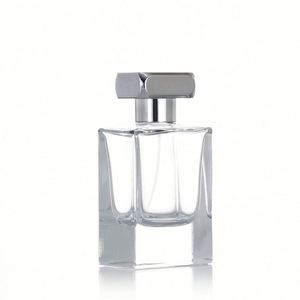 Luxury Clear 35ml 50ml 100ml Perfume <b>Empty</b> <b>Glass</b> <b>Bottles</b> with Pump Sprayer Cap Screen Printed Custom Logo Nail Polish Oil - Product Image 1