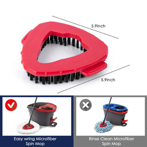 Repuestos para Mopa Compatibles con O <span class=keywords><strong>Ceda</strong></span> EasyWring 1, Base Triangular para Mopa, Cepillo de Limpieza para Pisos - Product Image 5