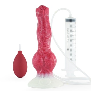 Vibratore a Forma di Pene di Lupo per Masturbazione Maschile e Femminile con Spruzzo d'Acqua HS-5028ZS per Adulti - Product Image 2