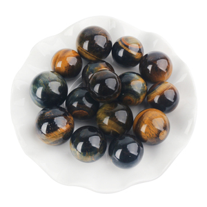 <b>Mini</b> Crystal Sphere Wholesale Good Quality Natural Small Tiger Eye Stone Ball Spheres for Decoration - Product Image 3