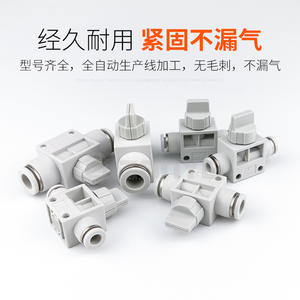 วาล์วลมแบบเชื่อมต่อเร็ว สีขาว รุ่น HVFF4/6/8/10 แบบเปิด/ปิด สำหรับปล่อยแรงดันและระบายแรงดัน - Product Image 4