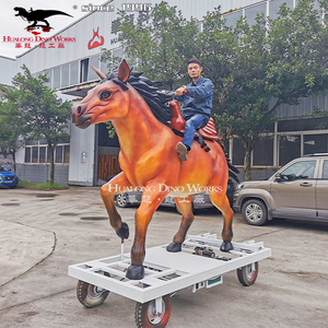 आउटडोर खेल का मैदान बड़े शीसे रेशा जानवरों Lifesize शीसे रेशा हार्स मूर्तिकला - Product Image 4