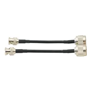 N Tipo Macho para Cabo BNC Macho RG58 Cabo Coaxial BNC Macho para N Macho Extensão Jumper Cabo para Antena/Osciloscópio/Signal Booster