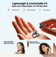 Écouteurs sans fil TWS Bluetooth 2-en-1 à clipser, intra-auriculaires ou ouverts, pour le sport, avec suppression du bruit ENC, pour le sommeil
