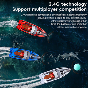 어린이 십대를위한 HJ821T 원격 제어 레이싱 전투 선박 도매 게임 소년 장난감 선물 RC 수상 축구 보트 - Product Image 5