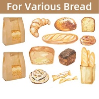 Offre Spéciale fait maison pain déjeuner café biscuit stockage sac d'emballage alimentaire emballage de qualité alimentaire sac de boulangerie personnalisé pour emporter