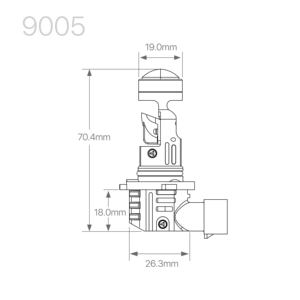 Ventilateur Design Mini Lentille Phare Led <span class=keywords><strong>Petite</strong></span> Taille Fit Large Gamme de Véhicules - Product Image 6