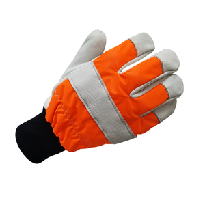 GG3001 Guantes de seguridad con certificación CE Guantes de protección anticorte para trabajo de motosierra Guantes de trabajo de leñador resistentes a cortes a prueba de cortes - Product Image 4