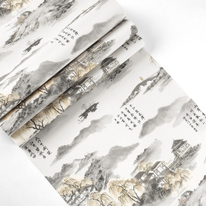 Papier <span class=keywords><strong>peint</strong></span> en soie personnalisé, décoration intérieure de chambre à coucher, avec fleurs et oiseaux, Style chinois, <span class=keywords><strong>peint</strong></span> à la main - Product Image 4