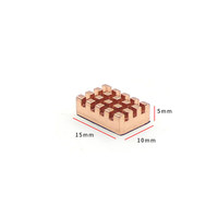 Dissipateur thermique en cuivre pur pour Raspberry Pi 4B / 3B, dissipateur thermique en cuivre pour puce CPU, mémoire MOS