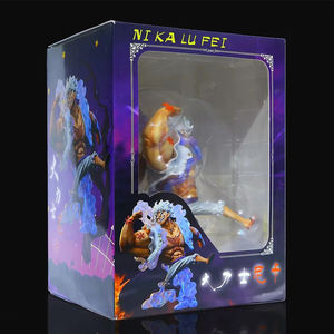 One Piece Anime Figure 30cm Wano Gear 4 Luffy 2 Head Pieces Statue Figures  Collectible Model Decoration Toy Christmas Gift