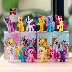 12 figurines <span class=keywords><strong>My</strong></span> <span class=keywords><strong>Little</strong></span> Ponyed en boîte aveugle, décoration de bureau, jouet tendance, cadeau - Product Image 1