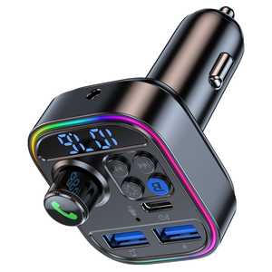 Modulateur FM sans fil portable pour voiture, modèle BT 5.0, émetteur radio FM, charge USB, prend en charge la <span class=keywords><strong>carte</strong></span> TF - Product Image 1