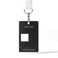 Impression de cartes d'identité d'employé, badges d'événement, permis de travail en PVC brillant, étanches, sur mesure, en gros, avec cordon