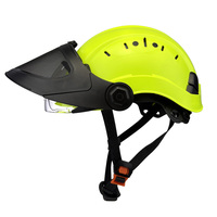 Casque de sécurité innovant SNHL6S ANSI EN397 avec double écran facial, visière transparente, protection en maille et protège-oreilles