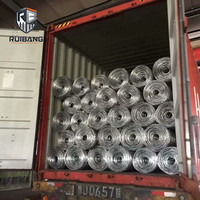 Rouleaux de grillage galvanisé à haute résistance pour clôture de ferme, maillage à charnières pour bétail et moutons